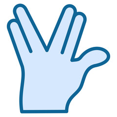 Obraz premium Hand Vulcan Icon
