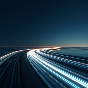 road in motion blur
