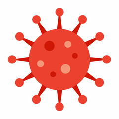Virus on white background