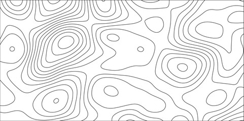 Abstract white contour wave lines topographic background, lines map seamless pattern, modern wallpaper texture and realistic design used for banner and posters, mountain relief geographic pattern.	
