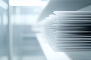 Obraz premium Close-up product image of high-efficiency air filter panel with synthetic layered media and sealed edges for particulate control, no humans or text, ultra detailed realistic commercial composition
