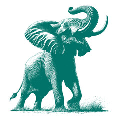 African Elephant Vector