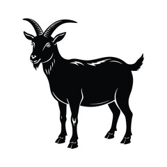 Goat vector silhouette