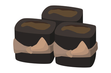 昆布巻きのベクターイラスト