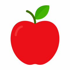red apple vector illustration