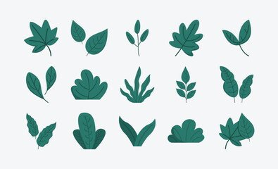 Stylized Floral Leaves Graphic Pack