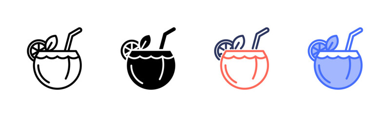 Coconut Drink Icon