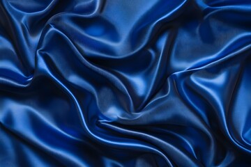 Obraz premium Close-up of a royal blue sports jersey fabric texture background with copy space, high-definition, 