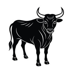Bull vector silhouette