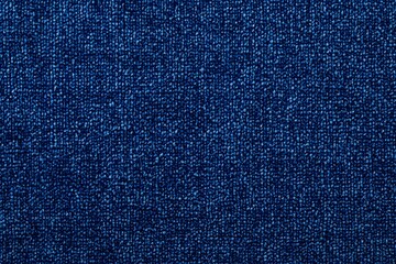 Close-up of a royal blue sports jersey fabric texture background with copy space, high-definition,