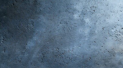 Textured lunar surface with craters and rough terrain in blue tones, creating mysterious cosmic atmosphere for space and astronomy projects.