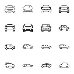  Car Icon. Car icon for use in car selling site, transportation apps, car rental services, automotive websites, parking signs, and mobile interfaces.