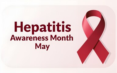 Hepatitis Awareness Month in May. Annual campaign in United States. Viral infection, liver problem. Hepatitis testing day. Control and protection. Prevention campaign. Medical healthcare vector design