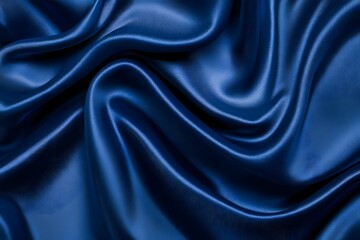 Fototapeta premium Close-up of a royal blue sports jersey fabric texture background with copy space, high-definition, 