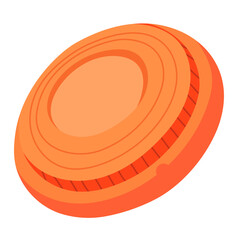 Clay Shooting Target or Clay Pigeon Target Illustration Isolated on White Background