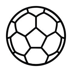 Fototapeta premium Football icon icon outline Premium Vector