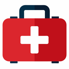 First aid kit icon on white background