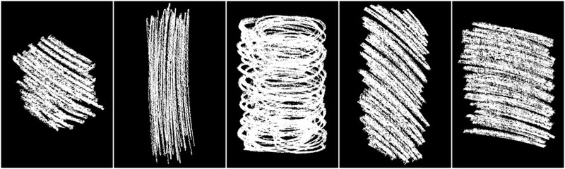 Сhalk texture vector. Сrayon doodle effect. Chalk background set. Illustration, Eps 10.