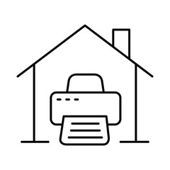 Smart Home Line Editable Stroke Icon. Secure, Technology, IoT, Voice Assistant, Controller