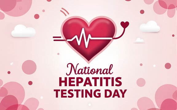 National Hepatitis Testing Day health awareness vector illustration. Disease prevention vector template for banner, card, background. High quality - Powered by Adobe