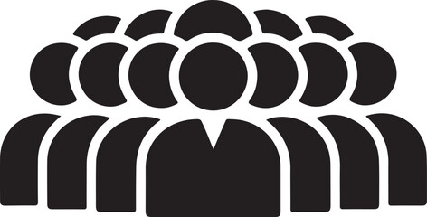 Worker lineup vector illustration