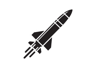 Missile Silhouette Vector Illustration
