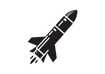 Missile Silhouette Vector Illustration