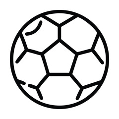Fototapeta premium Football icon icon outline Premium Vector