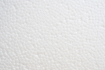 White polystyrene foam texture background