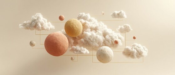 Adaptive Cloud Architecture Digital Diagram with Flowing Serverless Network Functions and Scalable Computational Elements for Modern Tech Solutions