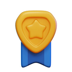 Badge Elite 3 3D Illustration