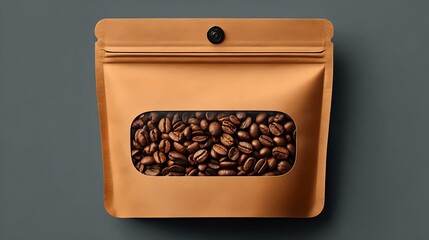 Premium Coffee Beans in Eco-Friendly Packaging for Fresh Flavor