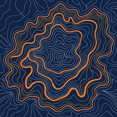 Background of the topographic map. Topographic map lines, contour background. Geographic abstract grid