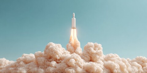 Falcon 9 Rocket Launch with Starlink Payload at Launch Complex 40, Vertical Liftoff, Cloud Exhaust, Private Space Industry Innovation