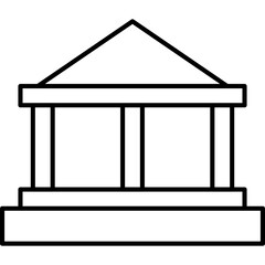 Bank Icon Line