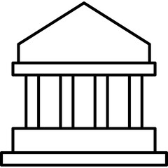 Bank Icon Line
