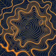 Background of the topographic map. Topographic map lines, contour background. Geographic abstract grid