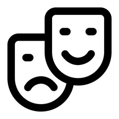 mask icon for illustration
