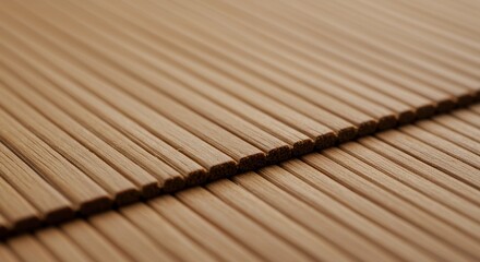 Interwoven Light Brown Wooden Slats: A Textured Close-Up
