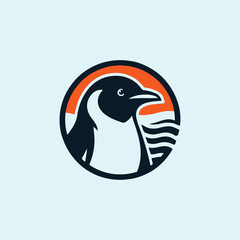 Majestic penguin logo