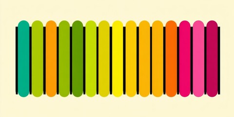 A simple color-coded schedule with soft transitions