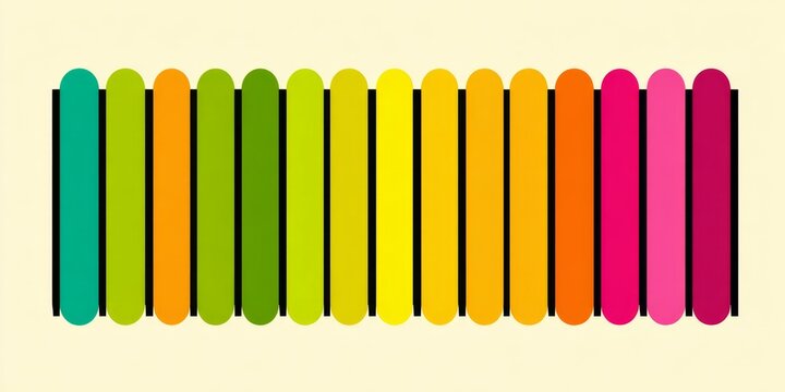A simple color-coded schedule with soft transitions