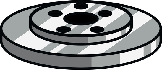 Automotive Disc Brake Rotor Component Icon