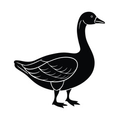 Goose vector silhouette