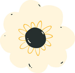 cute cartoon flower clip art