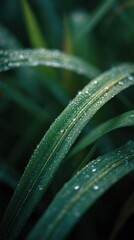 A Dewy Blade Of Grass Is Natures Gentle Whisper
