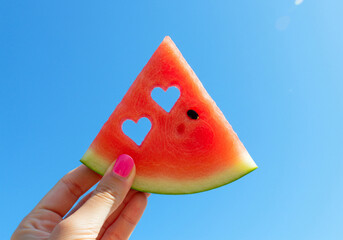 Fresh Watermelon Summer Stock Image, Juicy Watermelon Slice for Summer, Ripe Watermelon Fruit Photo, Sweet Summer Watermelon Closeup, Vibrant Watermelon for Seasonal Use