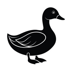 Duck vector silhouette