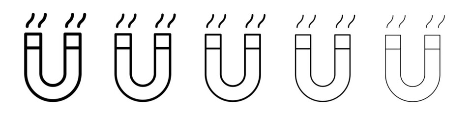 Attraction icon flat illustration set logo