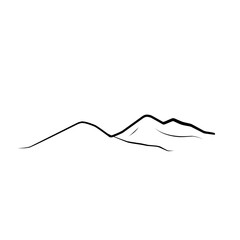 Mountain Line Silhouette 
